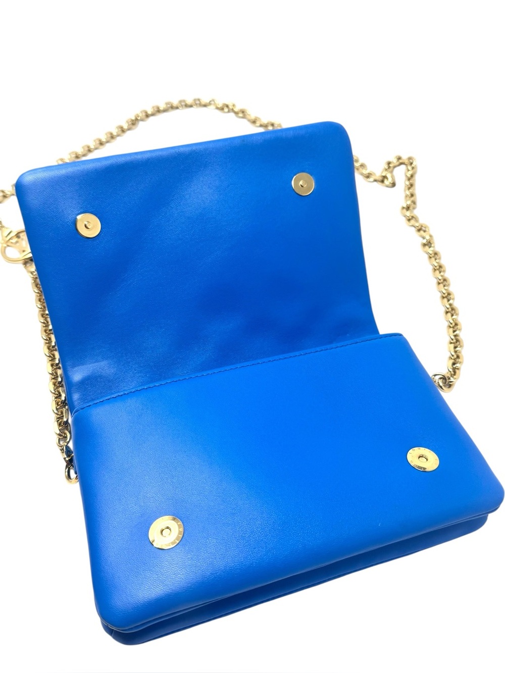✨🛍️ Louis Vuitton Blue/Red Embossed Monogram Pochette Coussin - Picture 5 of 7
